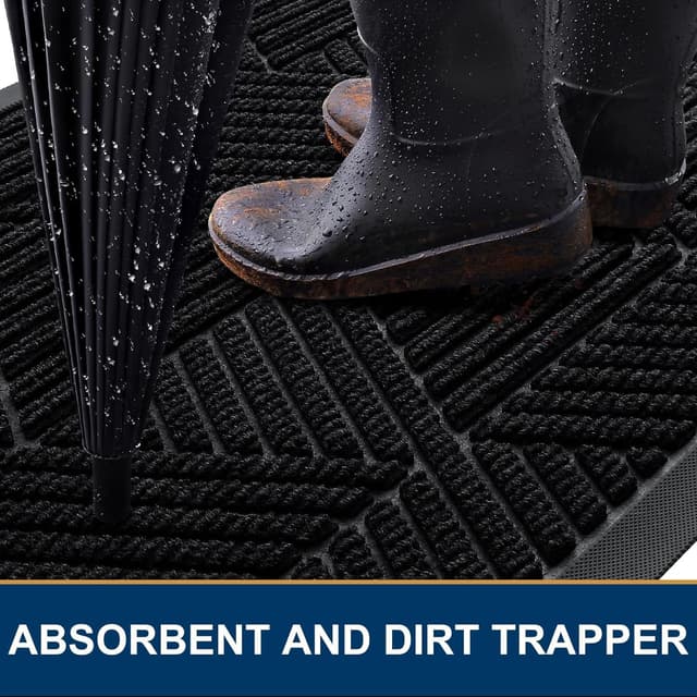 Thumbnail 2 de Smiry Irregular Triangle Doormat 29.5x17 🧽