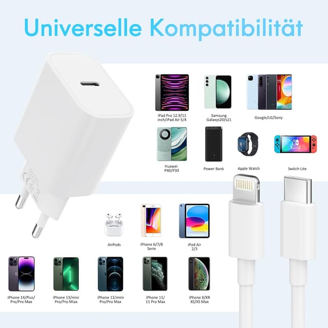 Thumbnail 5 de iPhone Ladegerät 25 W Schnellkabel