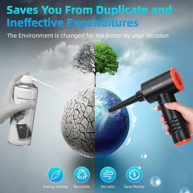 Thumbnail 6 de ADDCOLOR Elektrisches Staubgebläse 100000 U/min mit 6000mAh