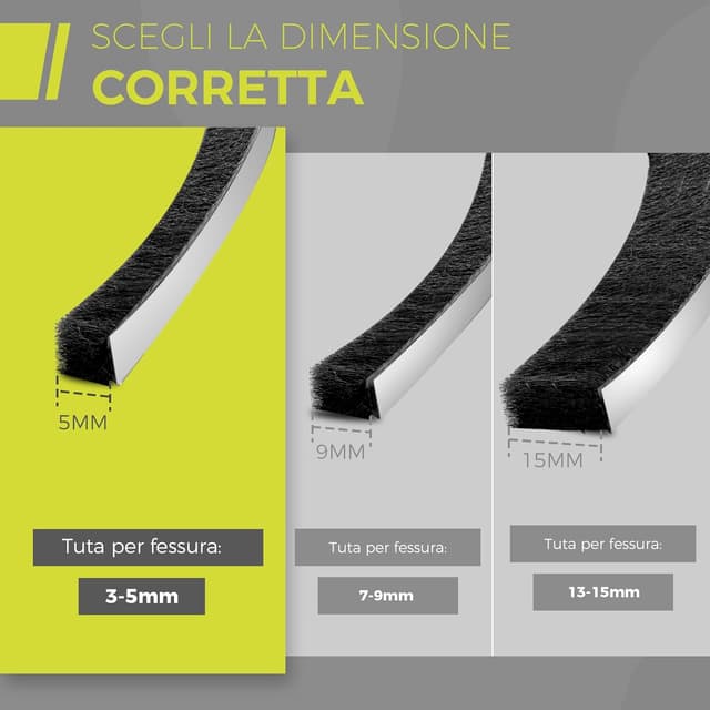 Thumbnail 1 de GeckoSeal 6 m Guarnizione Spazzola 9 mm