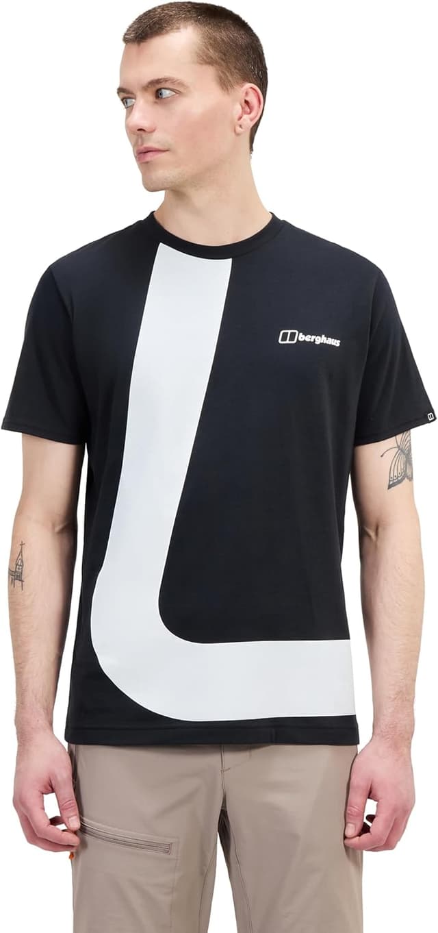 Detalle de Berghaus Men’s Travlek T-Shirt (100% cotton) – modern looser fit