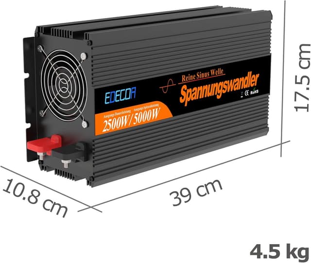 Detalle 2 de EDECOA Inverter onda pura 2500 W