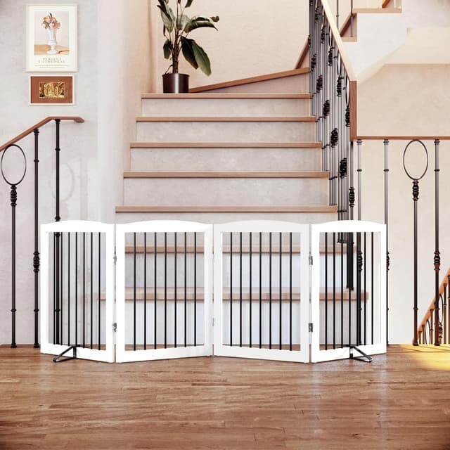 Thumbnail 4 de HOLTICO Hundegitter 4 Paneelen faltbar