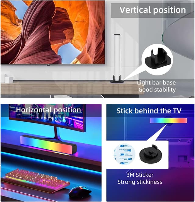 Thumbnail 5 de Mcbazel Luces LED Inteligentes RGB para Ambientes 🌈