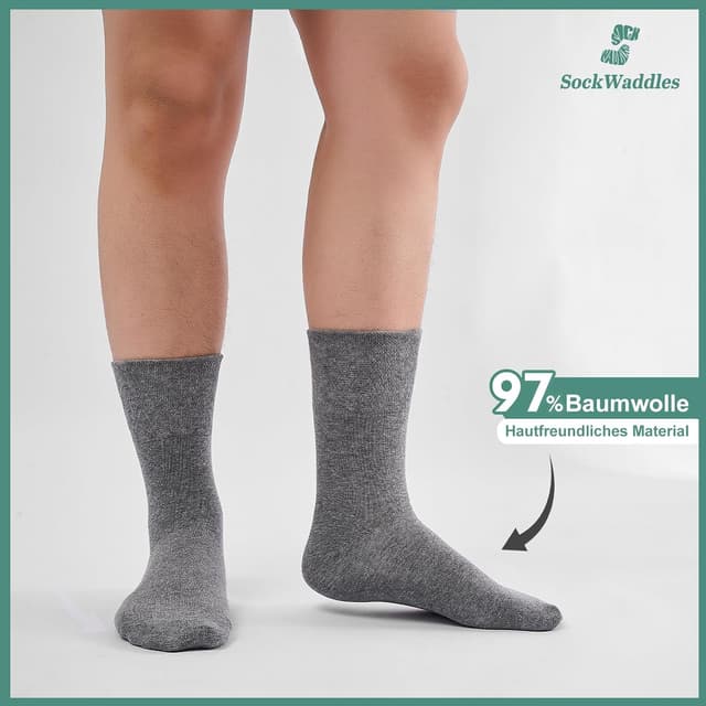 Detalle 1 de SockWaddles Diabetikersocken 6 Paar ohne Naht