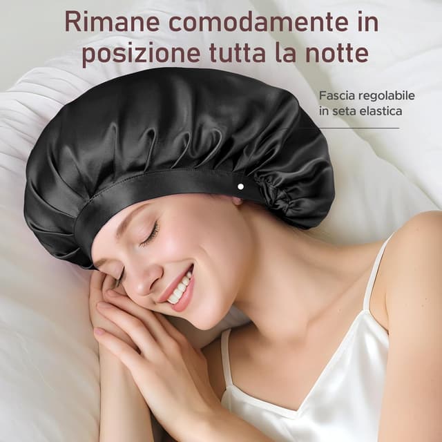 Thumbnail 3 de LitBear 22 Momme cuffia in seta 22 Momme