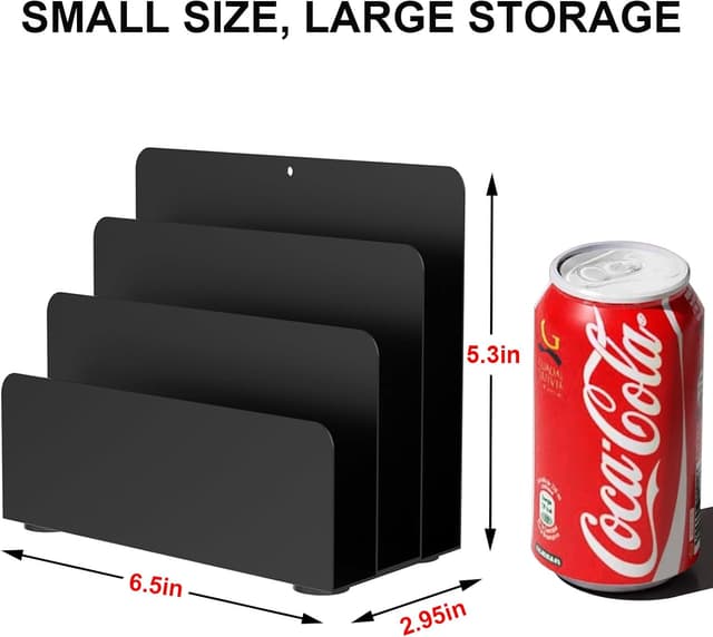 Detalle de OUTIOE Mail Organizer Small Metal File Holder 🗂