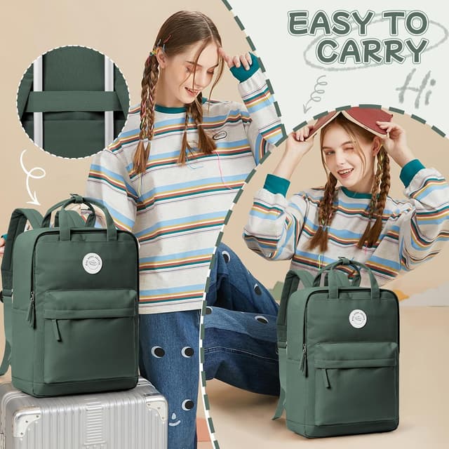 Detalle de HYC00 Women’s Lightweight School Backpack (HYC00 School Backpack Women) – Laptop Rucksack with Anti-theft Pocket