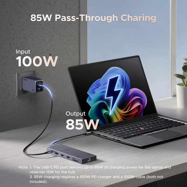 Thumbnail 5 de UGREEN Laptop Docking Station 12‑in‑1 for laptops