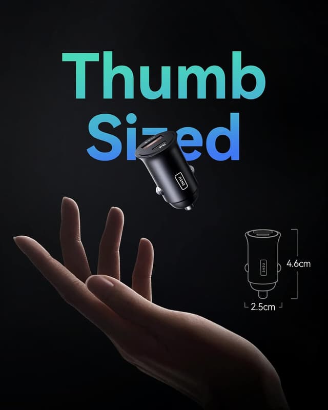 Detalle 2 de INIU Car Charger 60W USB‑C PD3.0 fast charge