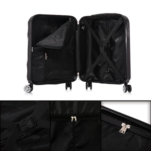 Detalle 2 de RAYKONG maleta de cabina ABS 20" 55x40x20 cm (40 L) con 4 ruedas dobles y cerradura de combinación