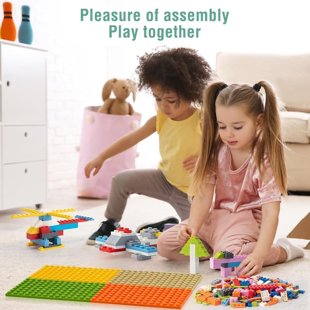 Detalle de WYSWYG Bausteine Set – 1.200 Teile Basic Nachfüllpackung für Kinder ab 6 Jahren