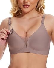 Detalle de Jiuday Still-BH ohne Bügel für große Brüste mit nahtlosem Push-Up-Effekt