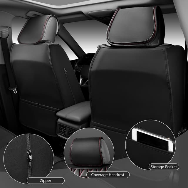 Thumbnail 2 de CAR PASS Nappa Leather Car Seat Covers Full Set