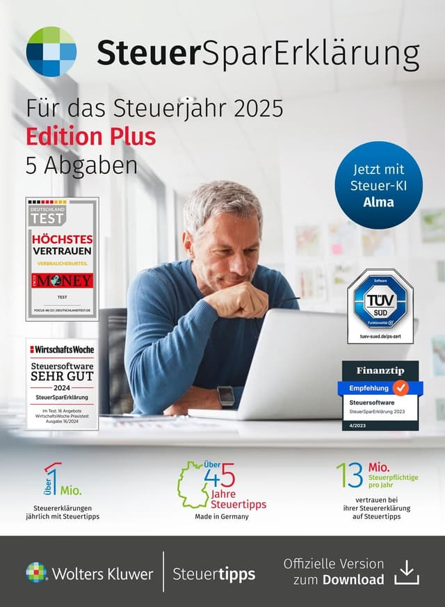 Detalle de SteuerSparErklärung Plus 2026 Steuererklärung 2025 ELSTER