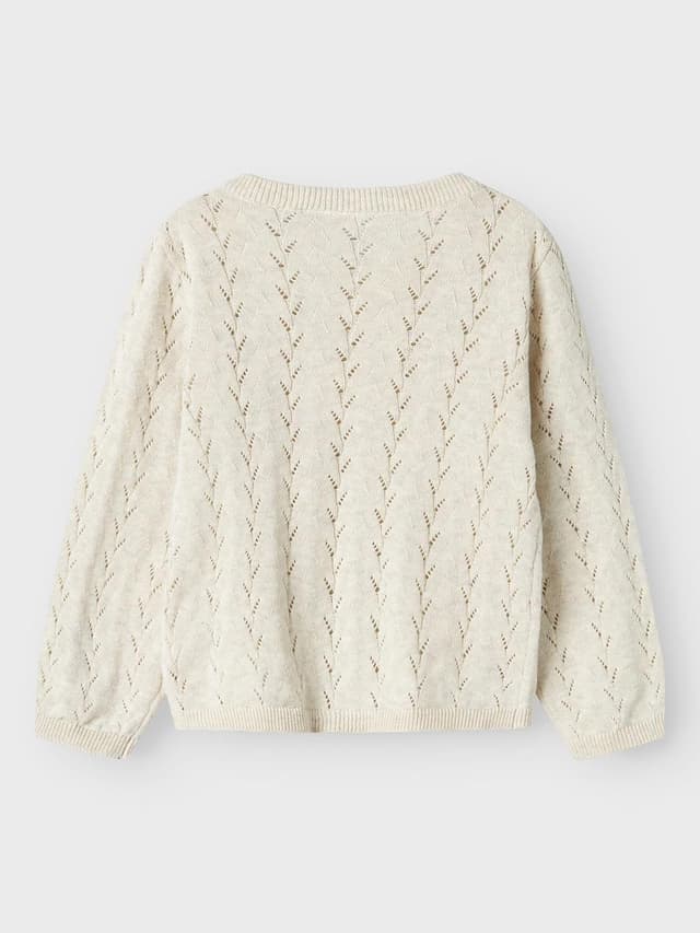 Detalle de Cardigan lavorato a maglia in cotone biologico per bambine e ragazze NAME IT Nmfbanni LS Knit Card