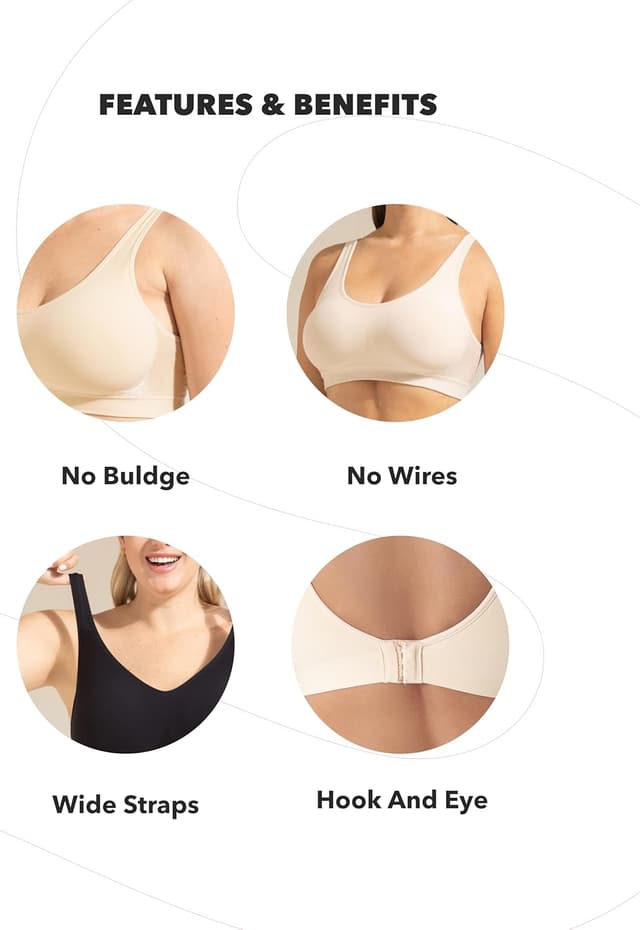 Thumbnail 4 de SHAPERMINT Wireless Compression Bra for Women