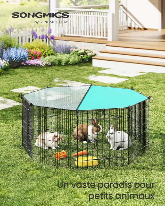 Thumbnail 1 de SONGMICS Enclos pour Petits Animaux 175 x 175 cm