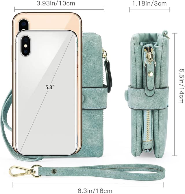 Detalle 2 de FALAN MULE Monedero RFID 14x10x4 cm Verde