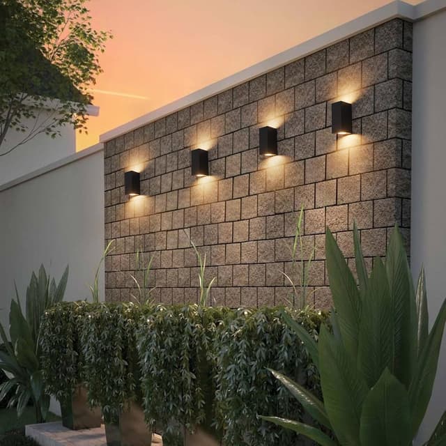 Thumbnail 2 de Aipsun 2 PCS Applique da Parete IP65 GU10 15 cm