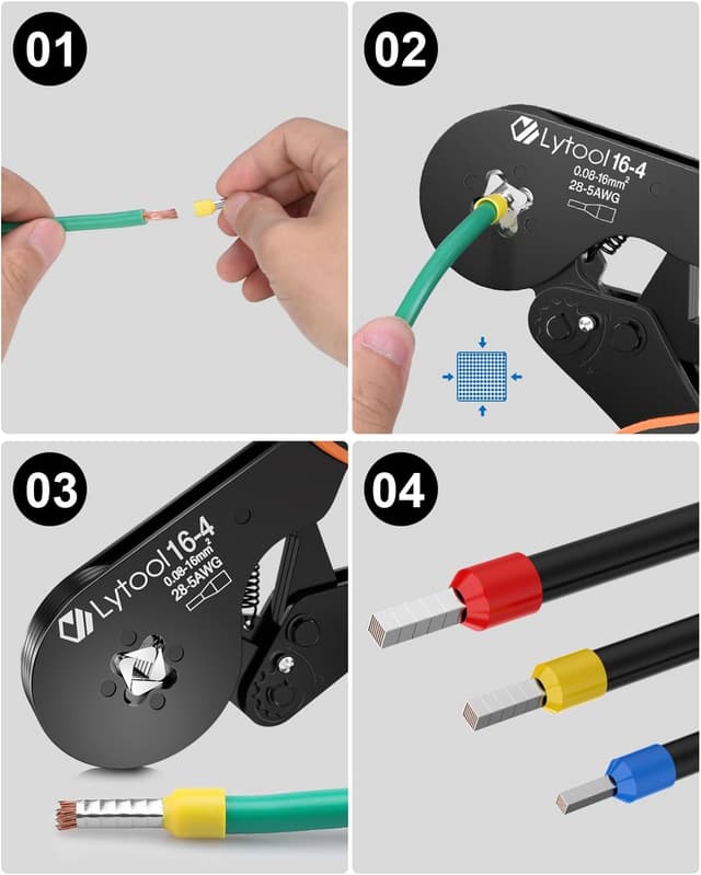 Detalle 2 de Lytool pince à sertir 0,08-16 mm²