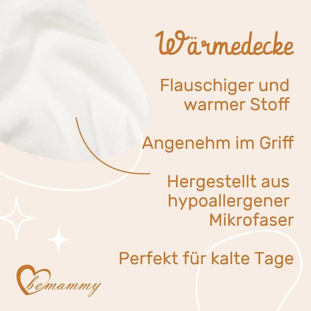 Detalle 2 de Be Mammy Couverture chaude pour bébé en microfibre hypoallergénique, peluche motif 3D ours (Blanc - Ours)