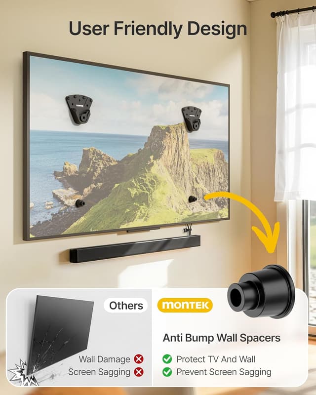 Thumbnail 6 de monTEK No Stud TV Wall Mount 175 lbs