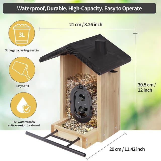 Thumbnail 4 de Origem Mangeoire à Oiseaux avec Caméra 3L