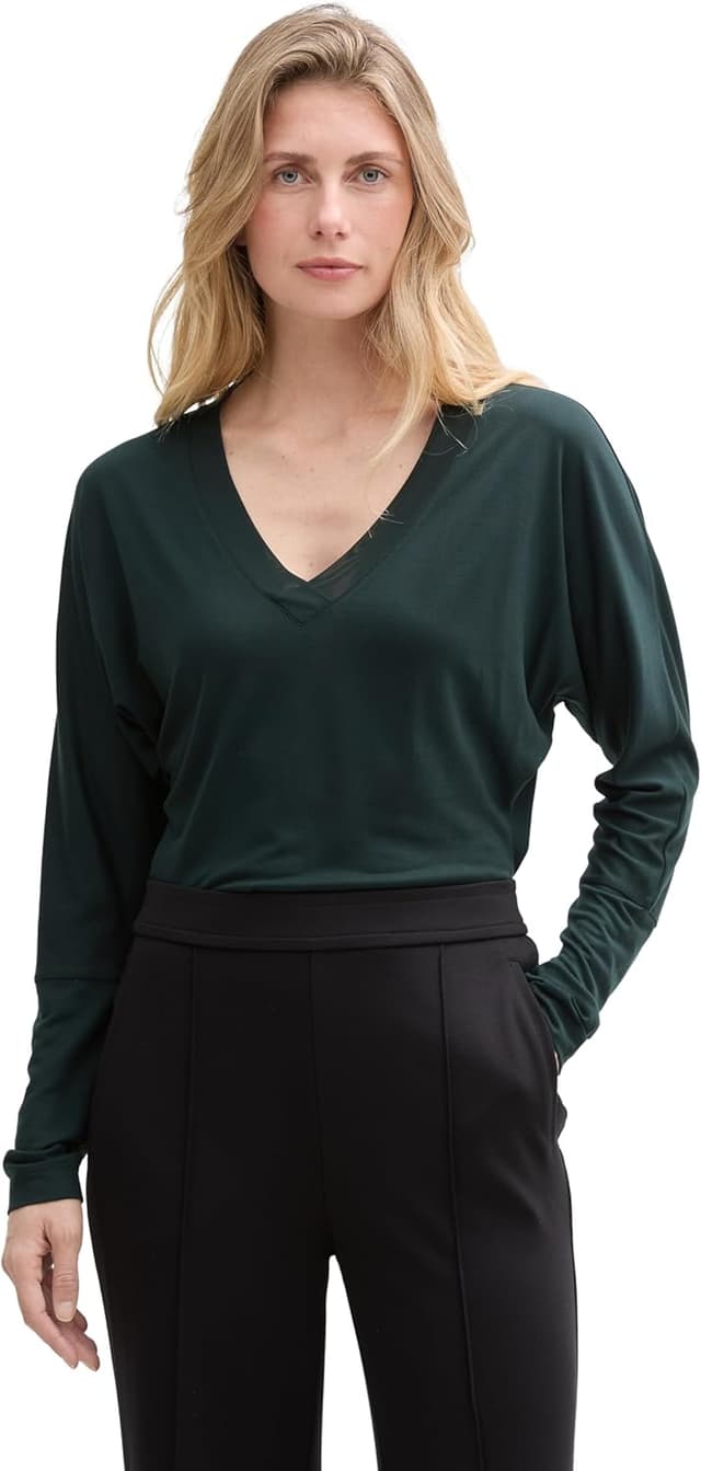 Detalle de TOM TAILOR 1047240 maglietta donna a maniche lunghe