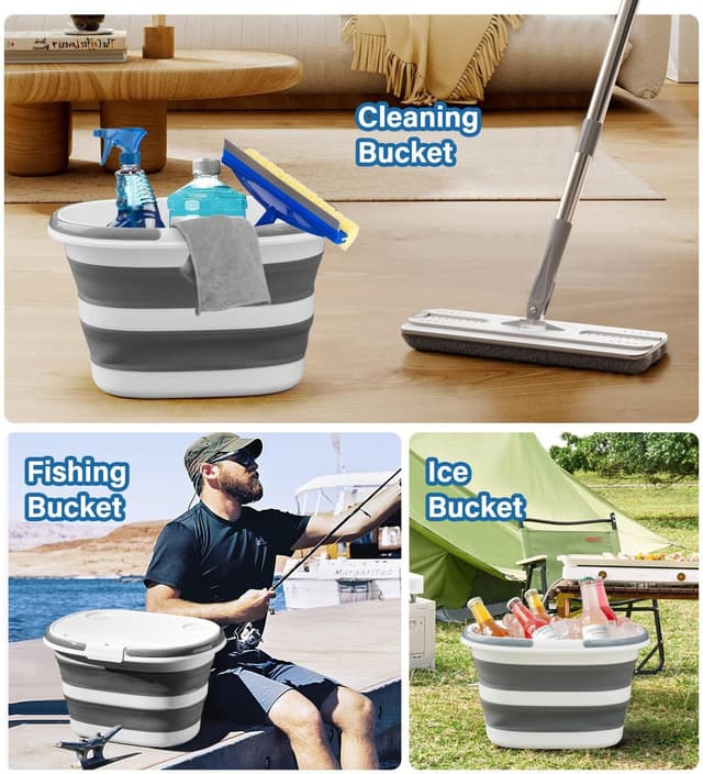 Thumbnail 5 de Lesipee Upgraded16L cubo plegable 4 en 1