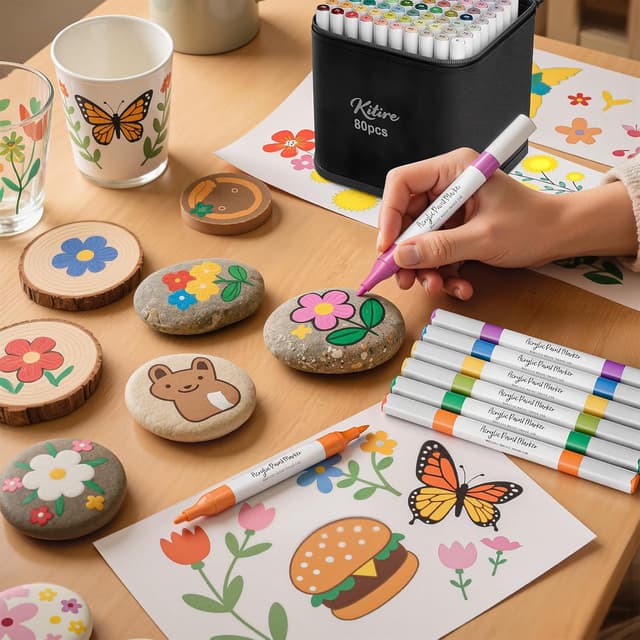 Thumbnail 6 de Kitire Acrylstifte 80 Farben 1 mm/1–5 mm