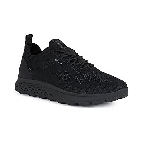 Detalle 2 de Geox U Spherica A para hombre (negro) – Zapatillas cómodas para el día a día, talla 43 EU