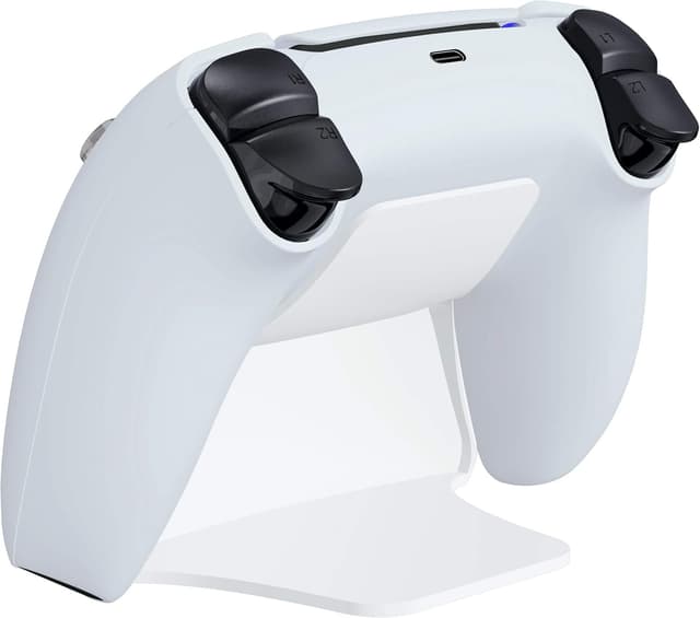 Detalle 2 de Playvital 2 Pack PS5 Controller Display Stands (White) with Rubber Pads