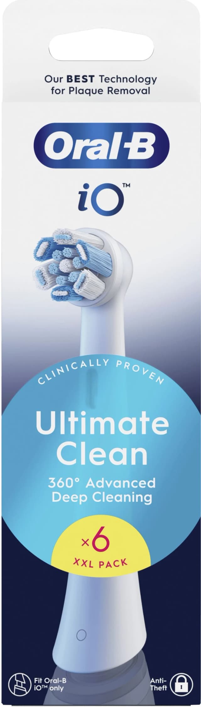 Detalle de Oral-B iO Ultimate Clean Weiß Aufsteckbürsten (6 Stück)