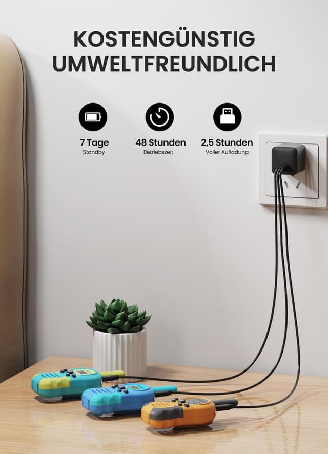 Detalle de FOREDOM Walkie Talkies Kinder 3er Set