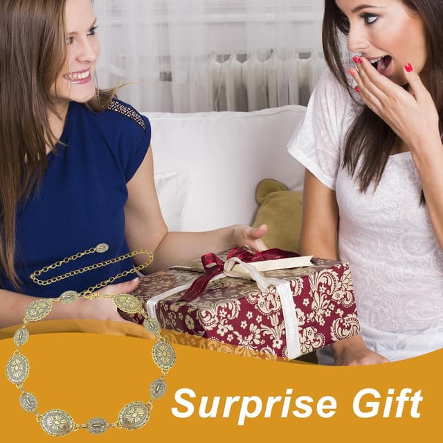 Thumbnail 3 de Ceinture SHIQUAN métal doré réglable ⚙