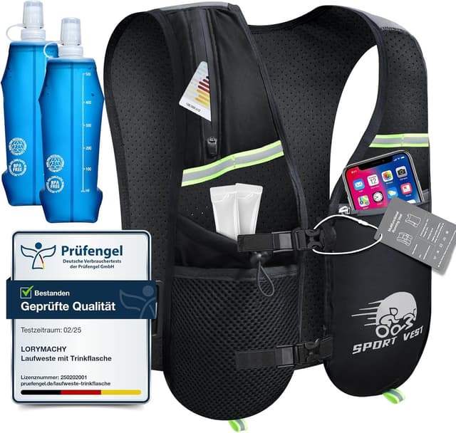 Imagen de Laufweste Damen Herren Ultraleicht 500ml Trinkflasche en OfertitasTOP