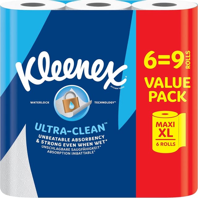 Detalle de Kleenex rotolo da cucina Ultra Clean™ Maxi XL (6 rotoli = 9 rotoli)