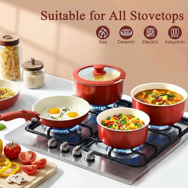Thumbnail 6 de GiPP 11Pcs Pots and Pans Set