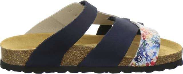 Detalle de AFS-Schuhe Damen-Pantoletten aus echtem Leder mit verstellbarer Schnalle – gepolstertes Fußbett für Alltag & Haus