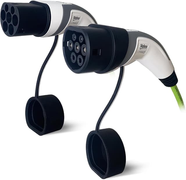 Detalle 2 de VALEO Ineez 652105 – Câble de charge véhicule électrique/plug-in Type 2 vers Type 2 (jusqu’à 22 kW) avec sac de transport, 5 m