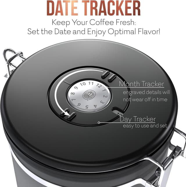 Detalle de CafetastiQ 22oz Airtight Coffee Canister