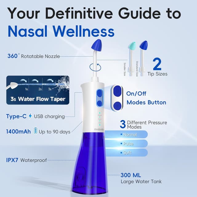 Thumbnail 6 de Medcodes Neti Pot irrigatore nasale elettrico 1 kit