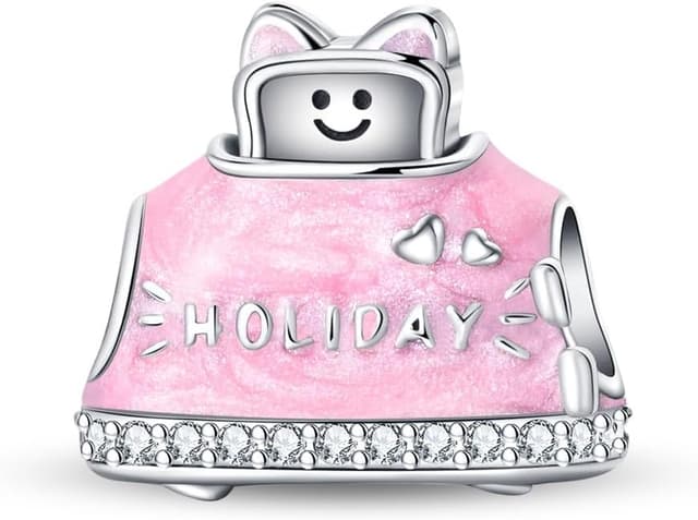 Detalle de Bracciale donna LIGHTDOG in argento 925 con charm Pace Mondiale per Pandora e bracciali europei