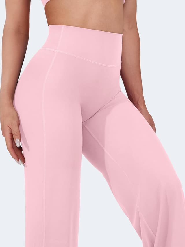 Detalle 2 de VOYJOY High-Waist Wide-Leg Straight Leggings Pants for Women (Stretch Sweatpants)