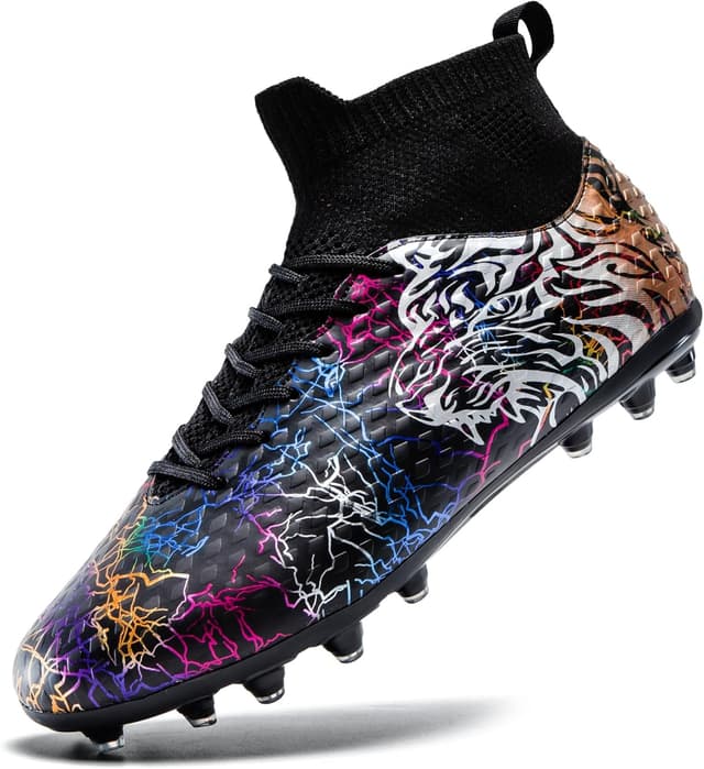 Detalle 2 de ZGWULZNGL Youth Soccer Cleats for Kids (Boys & Girls) – High-Top Training Football Shoes