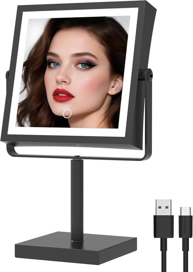 Imagen de Ruacq Vanity Mirror 4000mAh Rechargeable Makeup Mirror 🪞 en OfertitasTOP