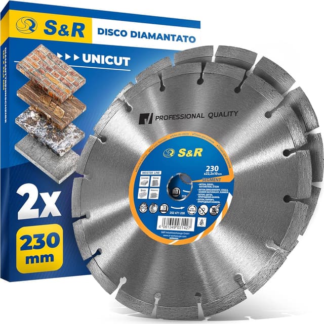Imagen de S&R 2 Dischi Diamantati 230 x 22,2 mm en OfertitasTOP