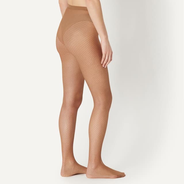 Detalle de Amazon Essentials Damen Netzstrümpfe (2 Paar) mit Fischnetzoptik