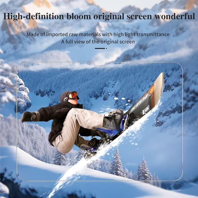 Detalle 2 de LKOOZO Screen Protector for iPad (A16) 11th Gen & iPad 10th Gen 10.9" – Tempered Glass Film (2 Pack)